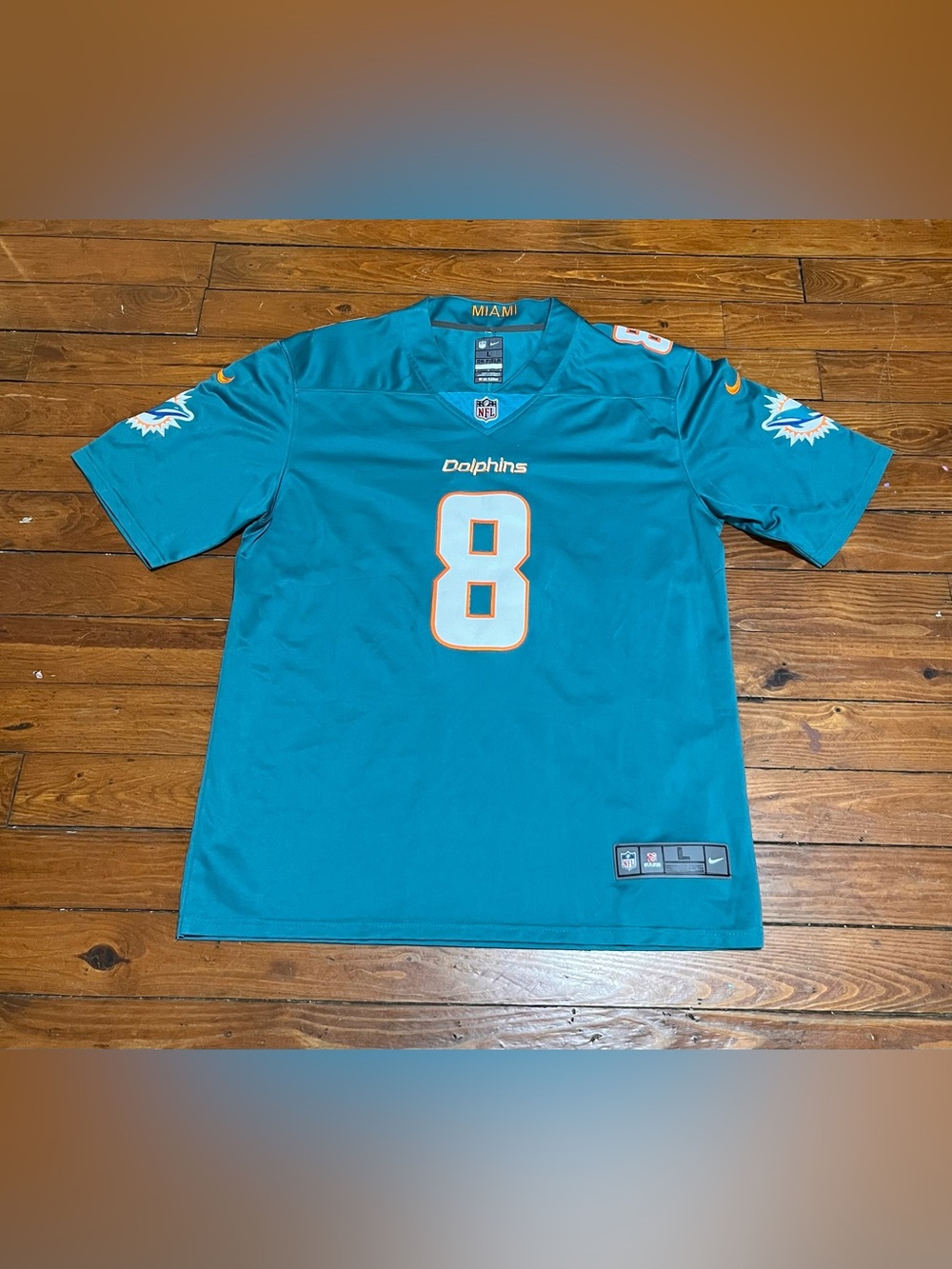 Nike Jevon Holland Miami Dolphins Aqua NFL Jersey Men’s L